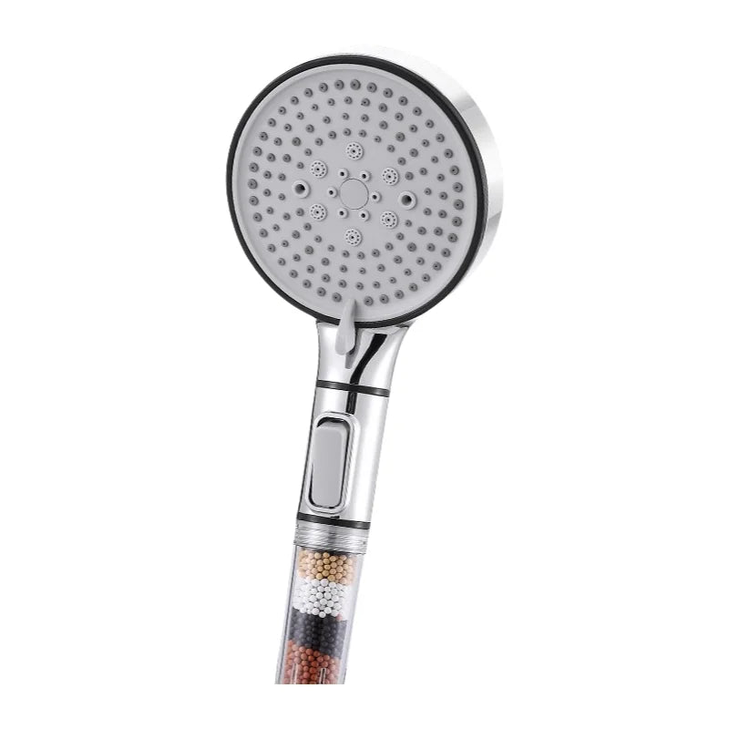 KTX-753491 High Pressure 5-Mode Handheld Mineral Rain Shower Head with Filter