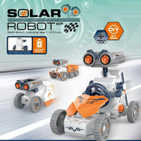 HKM-854739 21-in-1 Solar Robot Building STEM Toy Set with 210 Pieces for Ages 2-12
