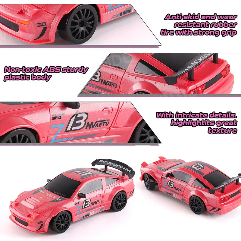 HKM-559827 1/24 Scale 4WD Electric Remote Control Stunt Drift Off-road Buggy with ABS Shell and TPR Wheels