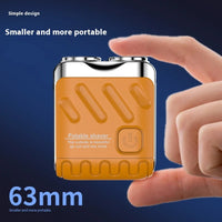 HKM-881555 Portable Mini Electric Beard Razor with Twin Blade for Face Use, USB Rechargeable