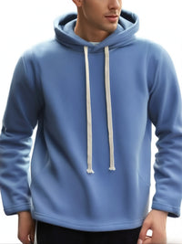 HKM-686163 Men's Padded Solid Color Sweatshirt Rocker Fleece Warm Outdoor Coat Men's Reversible Fleece Punching Jacket Inner Guard Cardigan