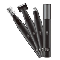 HKM-012627 Rechargeable 3-in-1 Hair Razor, Beard Shaver, and Nose Trimmer for Men