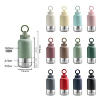 HKM-879443 Insulated 32oz Stainless Steel Pet Feeder and Travel Water Bottle for Dogs