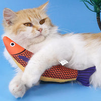 HKM-636563 Soft Catnip Crinkle Saury Fish Toys – 3 Pack Indoor Exercise Cat Toys