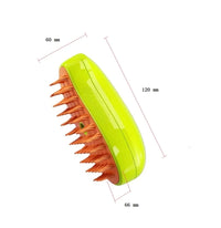 HKM-685139 3-in-1 Rechargeable Pet Hair Massage Brush with Steam Spray for Dogs and Cats
