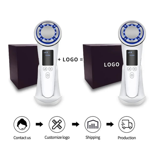 HKM-095123 Microcurrent Facial Massager Tool for Home Use – Cooling and Firming Galvanic Skin Care Device