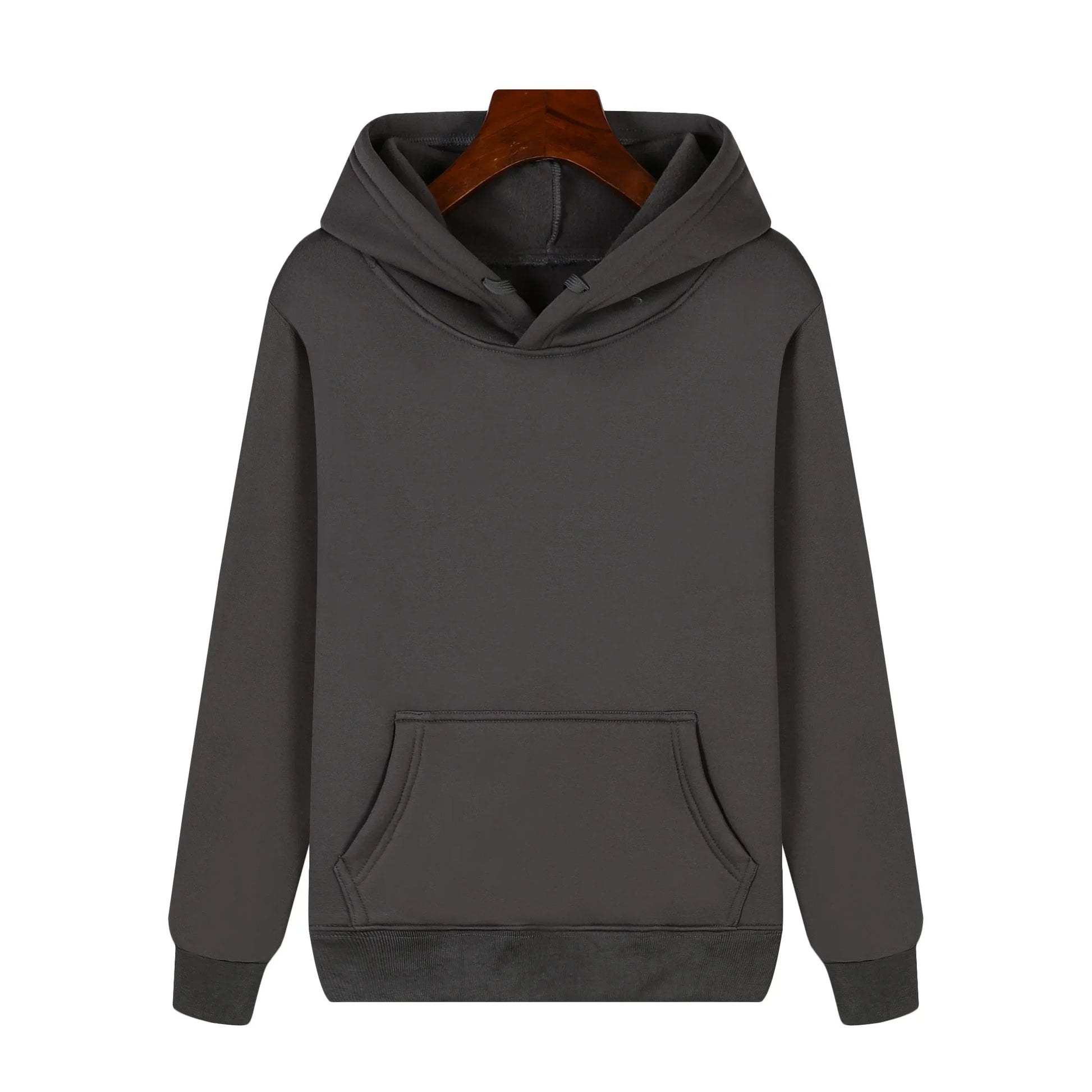 HKM-784467 3D LOGO High Street Cotton Hoodie Embroidered Hip High Quality Autumn Sports Solid Color With Graphics Hoodie for Men