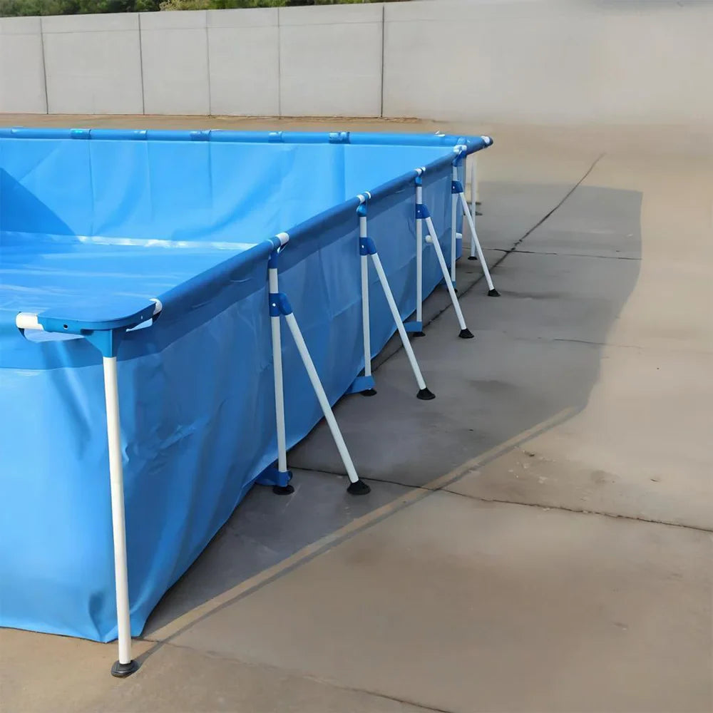 HKM-569235 Easy-Install Above Ground Swimming Pool for Outdoor Family Fun and Clean Sanitary Enjoyment