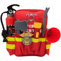 HKM-983507 Firefighter Role Play Toy Set with Backpack, Megaphone, and Fire Extinguisher for Kids