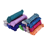 HKM-731923 6mm Durable Lightweight Braided Rope for Outdoor Camping - Eco-Friendly Polyester, Various Colours Available