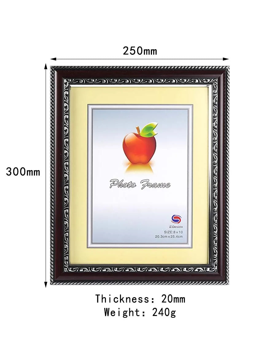 KTX-538771 Elegant Polystyrene Photo Frame for Family and Wedding Photos in Various Sizes (4x6, 5x7, 8x10, 4R, 5R, 6R, 8R, 10R, 11R, A4, 12x16, 12x18)