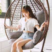 Solid Color Large Removable Washable Rattan Chair Cushion Home Decor Hanging Basket Lumbar Pillows & Seat Cushions