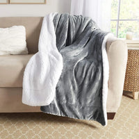 HKM-076051 Waterproof Oversize Sherpa Blanket for Pets - Machine Washable Cozy Furniture Protector