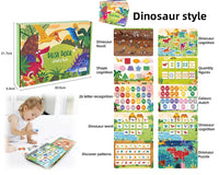 HKM-099923 Early Learning Montessori Busy Book for Toddlers, Activity Book with Farm Themes, Educational Interactive Toy