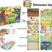 HKM-099923 Early Learning Montessori Busy Book for Toddlers, Activity Book with Farm Themes, Educational Interactive Toy