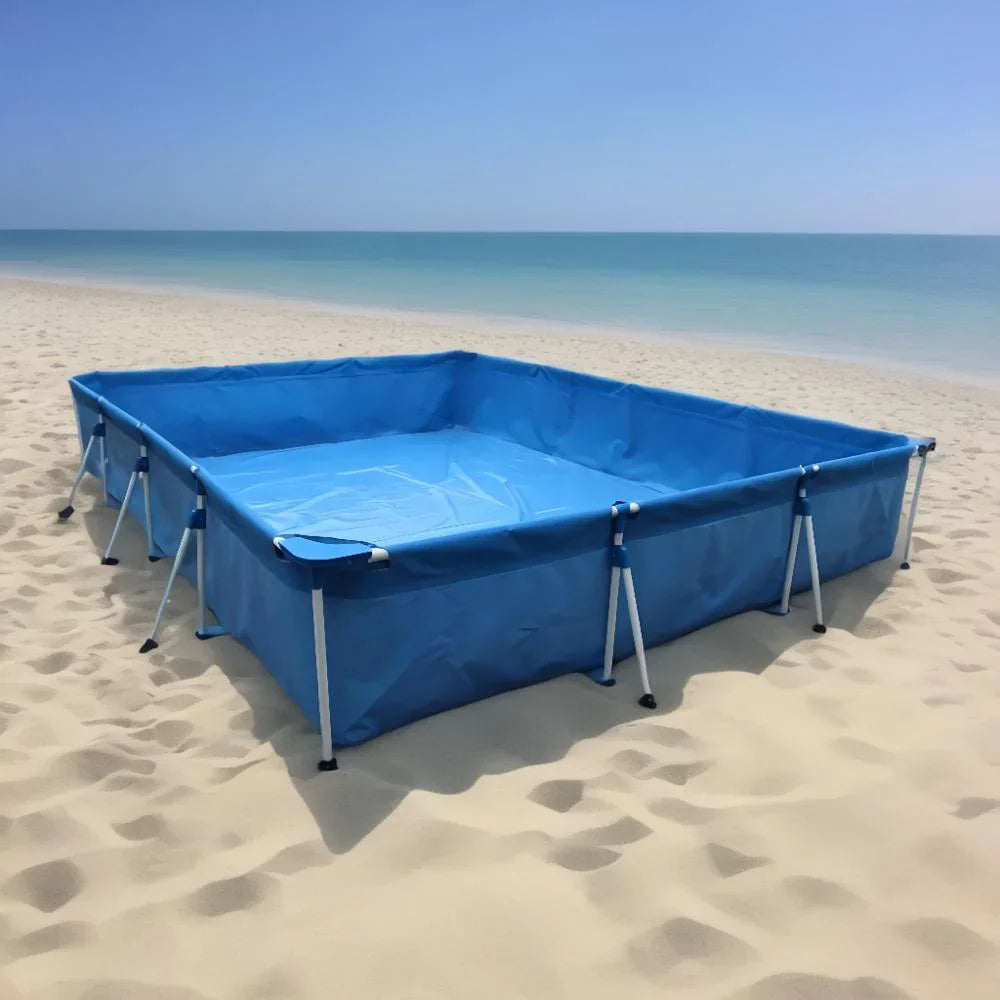 HKM-569235 Easy-Install Above Ground Swimming Pool for Outdoor Family Fun and Clean Sanitary Enjoyment