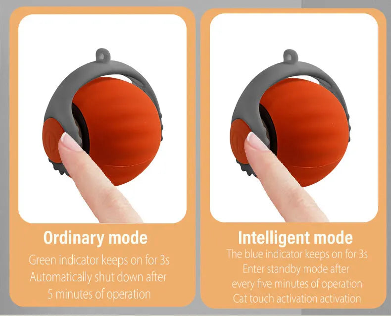 HKM-160851 Interactive Rolling Silicone Dog and Cat Toy with Bell and Tail