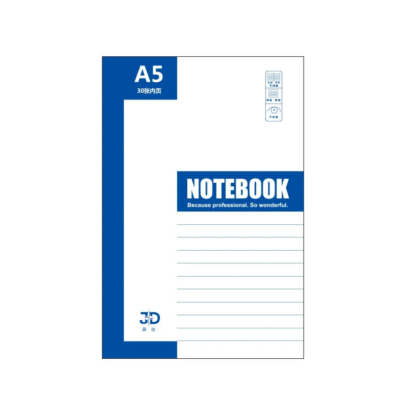 KTX-047507 Custom Soft Cordless A5 Diary Notebook and Thickened B5 Business Exercise Book