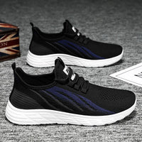 HKM-360787 B-9902 Men's Casual Sports Running Shoes with Fresh and Breathable Mesh and Soft and Comfortable Sole