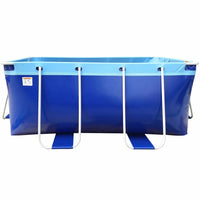 HKM-913875 Rectangular Inflatable Steel Frame Above Ground Swimming Pool for Outdoor Fun