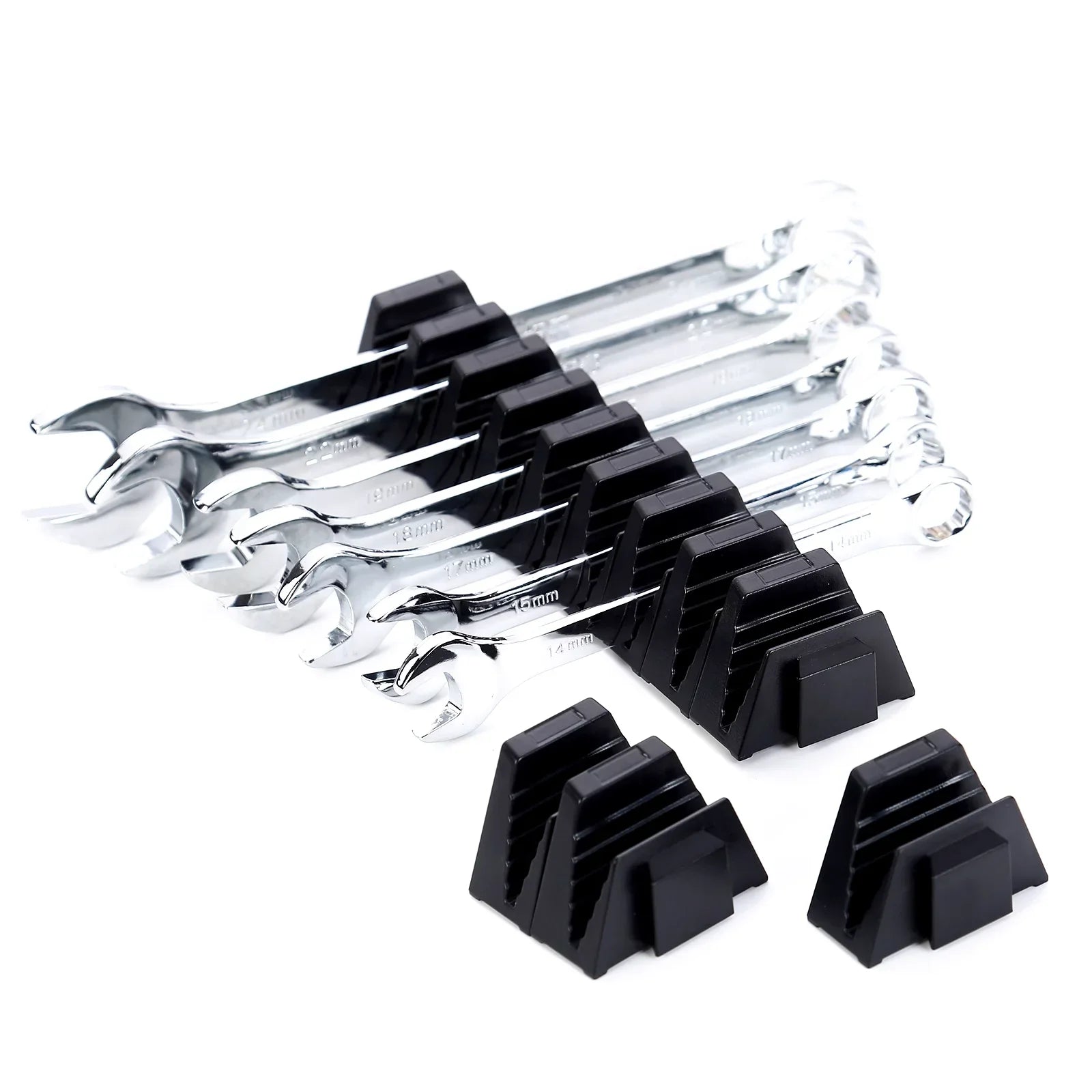 KTX-067667 48-Piece Magnetic Wrench Organizer Set for Tool Box Drawer Storage and Organisation