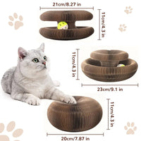 HKM-898707 Interactive Corrugated Cardboard Cat Scratching Board for Engaging Play and Claw Maintenance