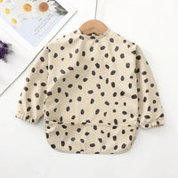 HKM-261331 Long Sleeve Waterproof Baby Eating Bib OEKO Tex 100 Standard
