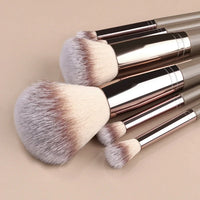 HKM-931283 Makeup Brush Set - 3 to 20 Pcs Soft Synthetic Hair Tools for Foundation, Eyeshadow, Blush, Highlighter, and Concealer