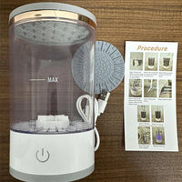 HKM-406995 Portable 2-in-1 Electric Makeup Brush Cleaner for All Sizes - Cosmetic Washing Tool and Holder Set