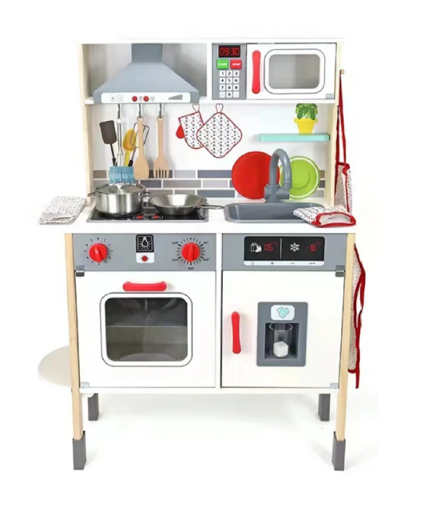 KTX-953811 Outdoor Wooden Mud Kitchen Play Set for Kids - 2024 Design