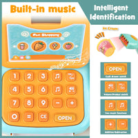 HKM-541715 Kids Cash Register Play Set with Scanner – Fun Supermarket Simulation Toy for Ages 2 to 13