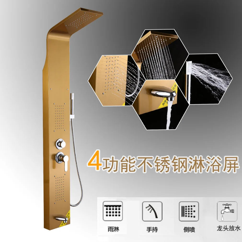 KTX-376083 304 Stainless Steel Multifunctional Shower Head with Soft Spray Pattern