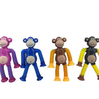 HKM-999315 Cute Big Ear Monkey Squeeze Fidget Toy - Pop Tubes Ideal for Kids 5+