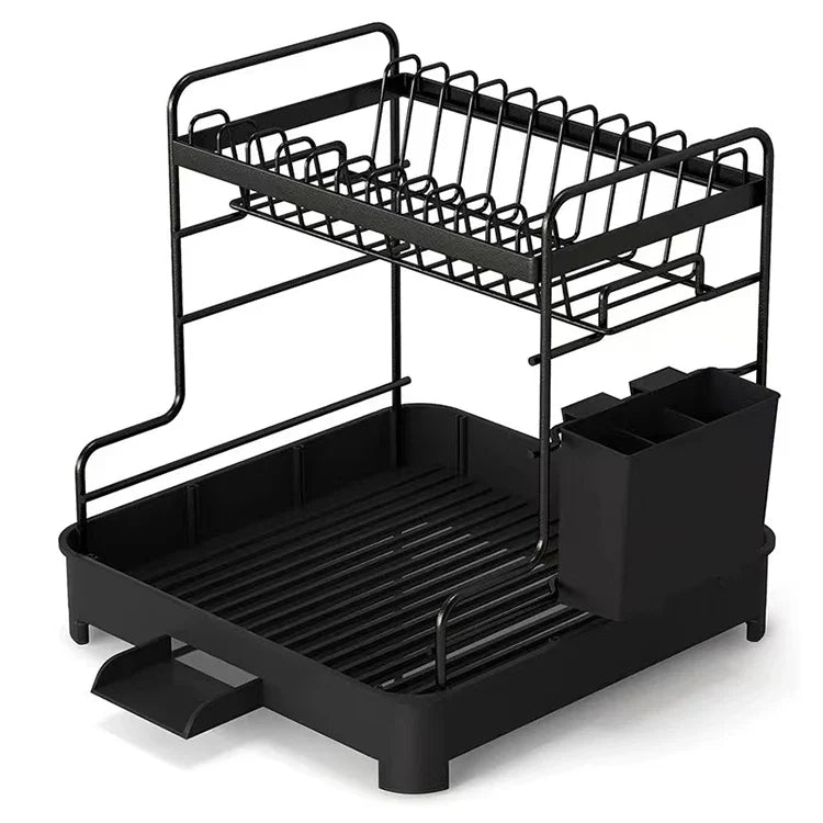 KTX-745299 Stainless Steel Kitchen Dish Rack Drainer - Model BKW-1073, Versatile Design for Home and Restaurant Use