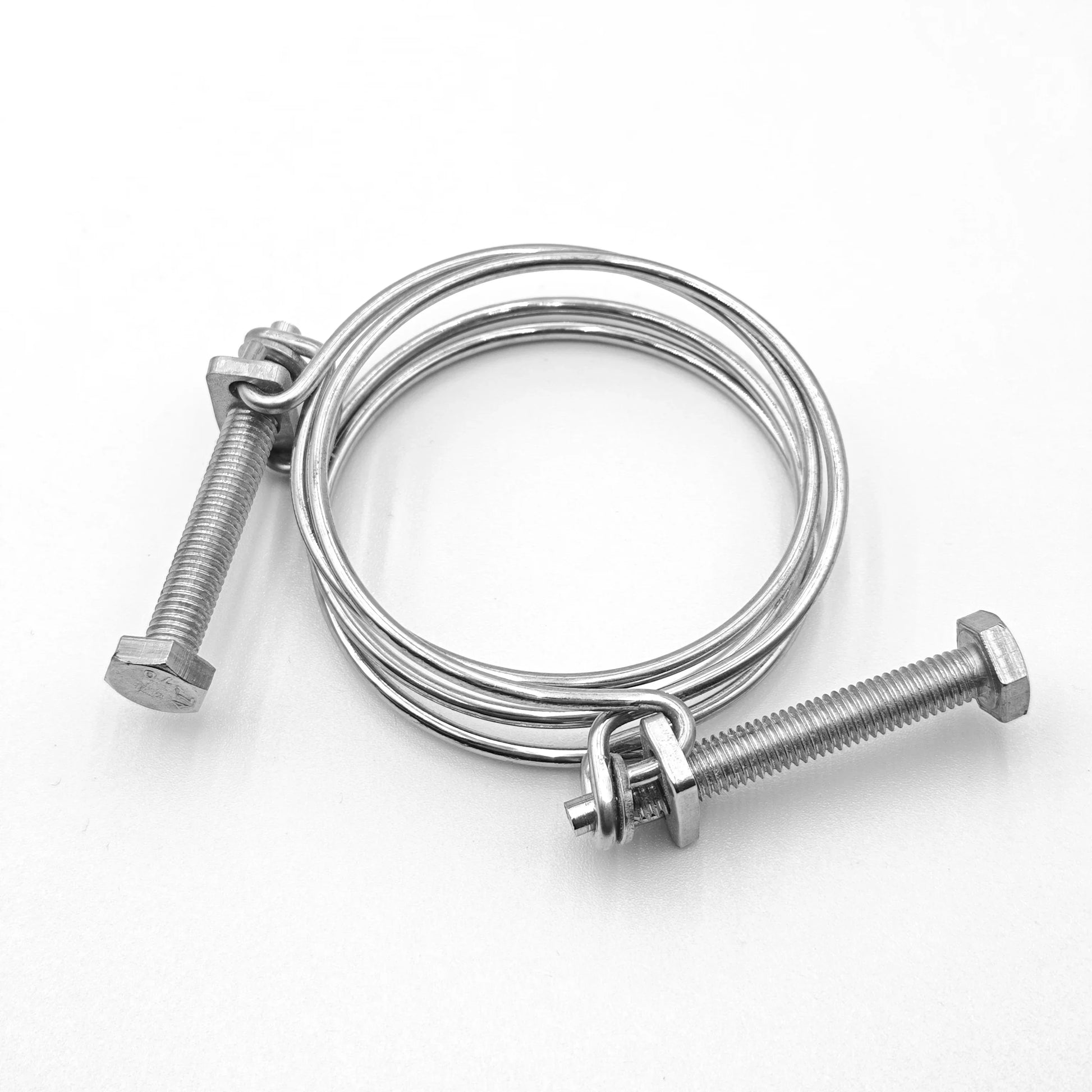 KTX-459731 Heavy Duty Double Wire Hose Clamp - Stainless Steel 304/316 Hexagon Bolt