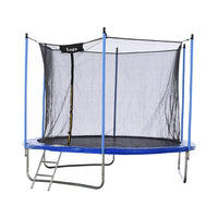 HKM-667539 Recreational Round Trampoline with Safety Net and Basketball Hoop for Outdoor Fitness - Available in 10FT and 12FT Sizes