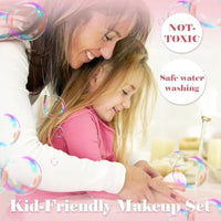 HKM-195923 Kids Washable Makeup Set for Pretend Play - Includes Realistic Cosmetics for Ages 2-13