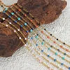 HKM-887379 Fashion New Seed Bead Necklace 18K Gold Bohemian Style Enamel Drop Oil Color Crystal Beaded Choker Necklace Bracelet Jewelry Set