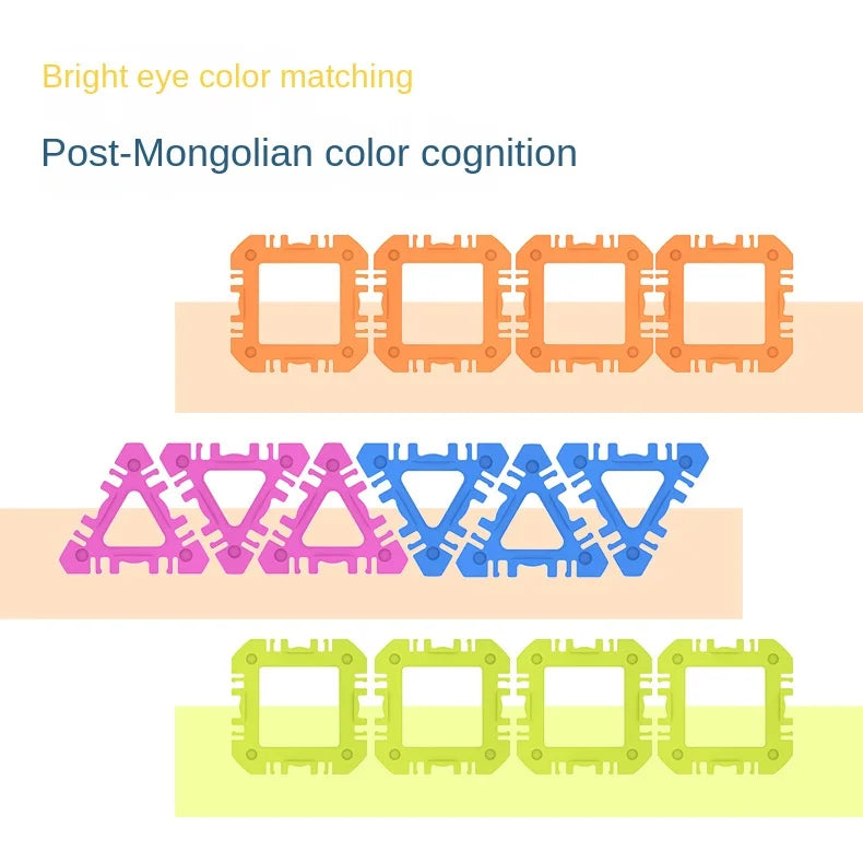 KTX-466899 Educational Jigsaw Puzzle Building Blocks for Kids - Creative Montessori Toy for Developing Intelligence