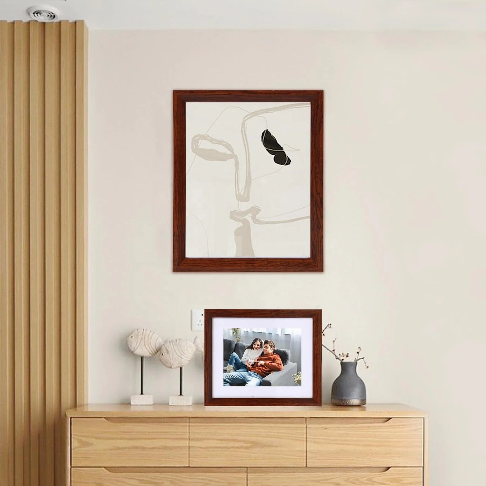 KTX-768147 Custom Natural Wood Decorative Picture Frame for DIY Home Display