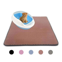 HKM-848979 Eco-Friendly Double Layer Waterproof Cat Litter Mat with Detachable EVA Design