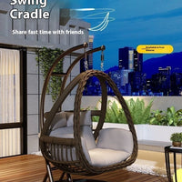 Modern Design Indoor Outdoor Rocking Swing Bird's Nest Balcony Hammock Chair 2-Seater Outdoor Furniture Hanging Basket Swing