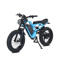 HKM-7918803 Electric Bike 1500W Motor 48V 18Ah Battery 37 Mile Range 20-Inch Fat Tires Full Suspension Shimano 7-Speed