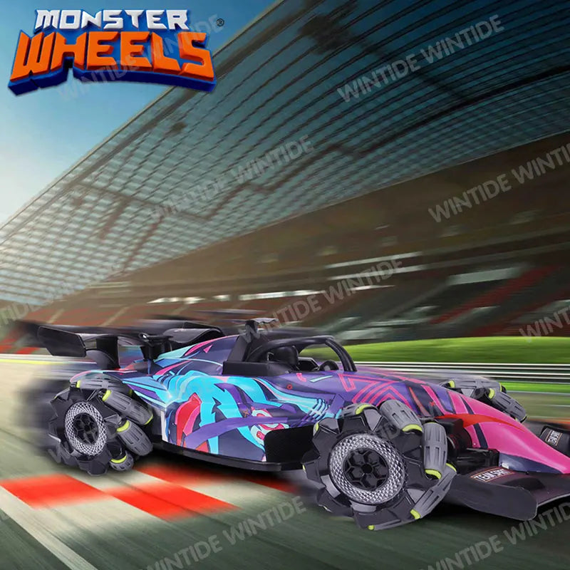 HKM-459219 Remote Control LED Racing Car for Kids - 2.4G Wireless Stunt Vehicle Suitable for Ages 5 and Up