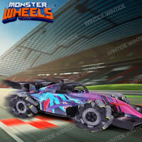 HKM-459219 Remote Control LED Racing Car for Kids - 2.4G Wireless Stunt Vehicle Suitable for Ages 5 and Up