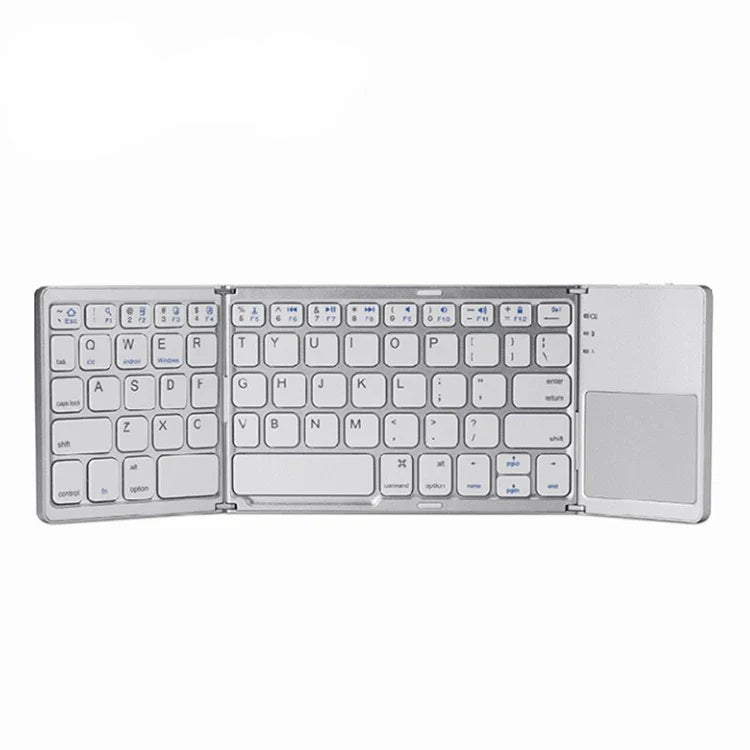 HKM-330195 Portable Mini Foldable Wireless Keyboard with Touchpad for Windows, Android, iOS Devices