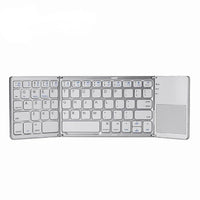 HKM-330195 Portable Mini Foldable Wireless Keyboard with Touchpad for Windows, Android, iOS Devices