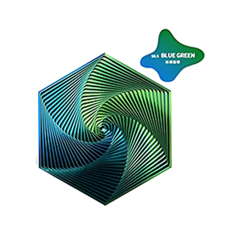 KTX-080275 3D Printed Fractal Hexagon Fidget Spiral Toy for Stress Relief and Anxiety Management