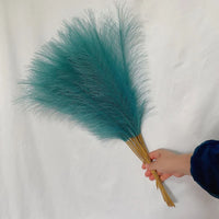 55CM Fluffy Pampas Grass Simulation Reed Hair Simulation Wedding Party Minimalist Home Decoration Artificial Flowers 1pcs