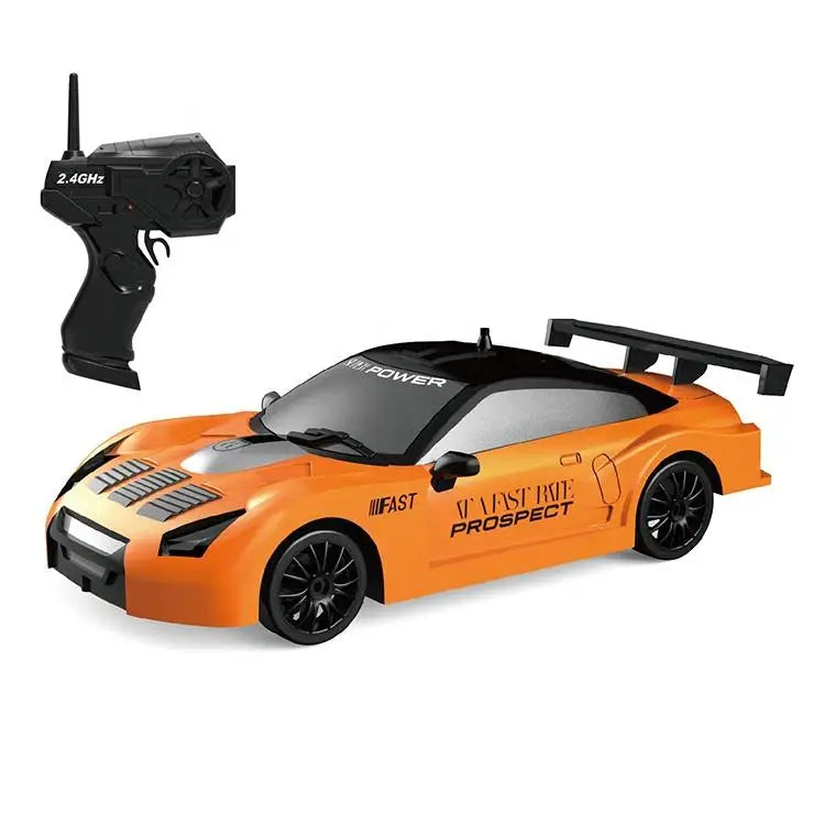 HKM-756435 1:24 4WD Drift RC Car with LED Light, 4-Channel Remote Control, Stunt Racing, Battery Included, Indoor-Outdoor Fun
